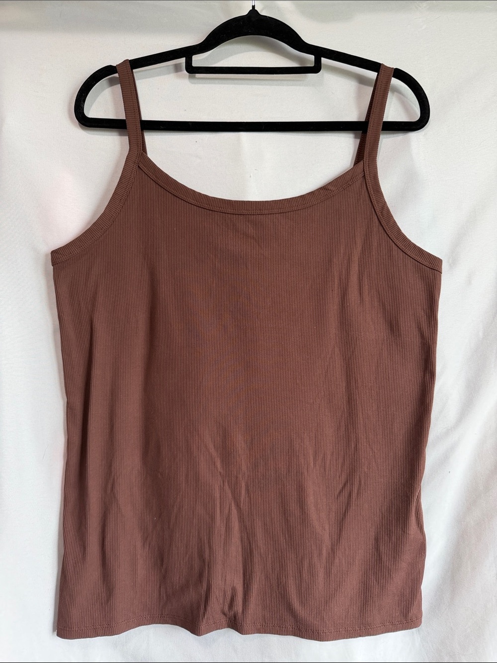 NOBO Brown Ribbed Tank Top